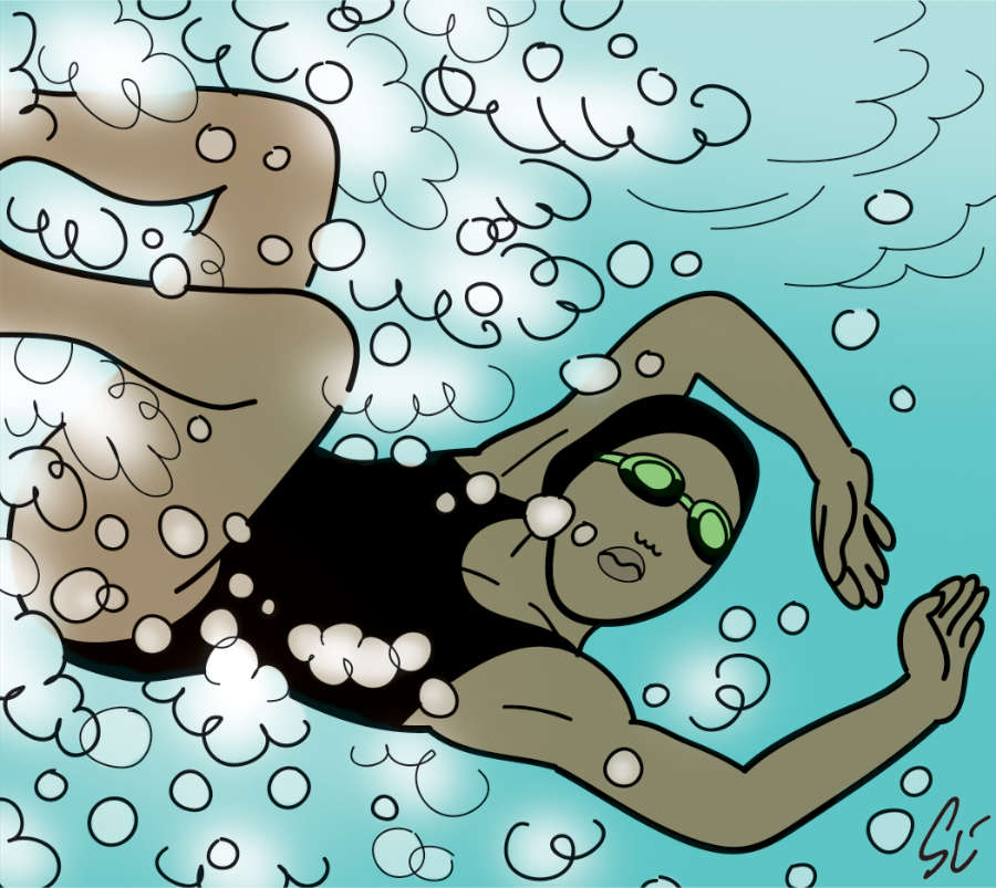 Culbute en piscine · Le suicide de la Déesse