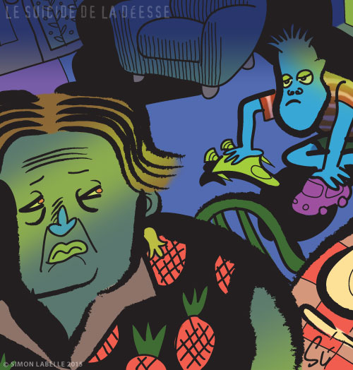 La Déesse en style cartoon indé · Le suicide de la Déesse
