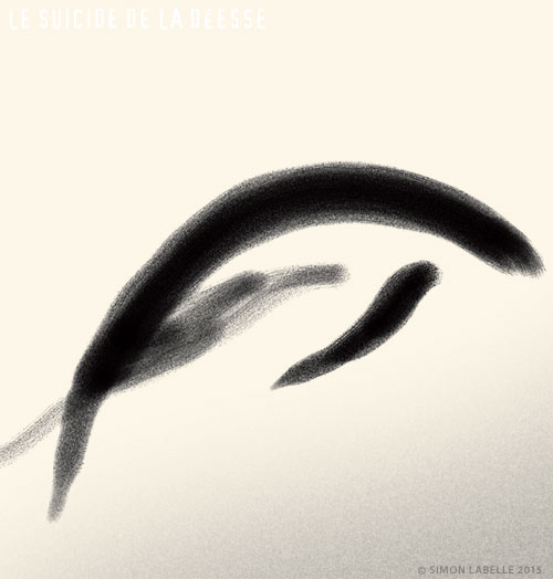 La Déesse en style zen painting · Le suicide de la Déesse